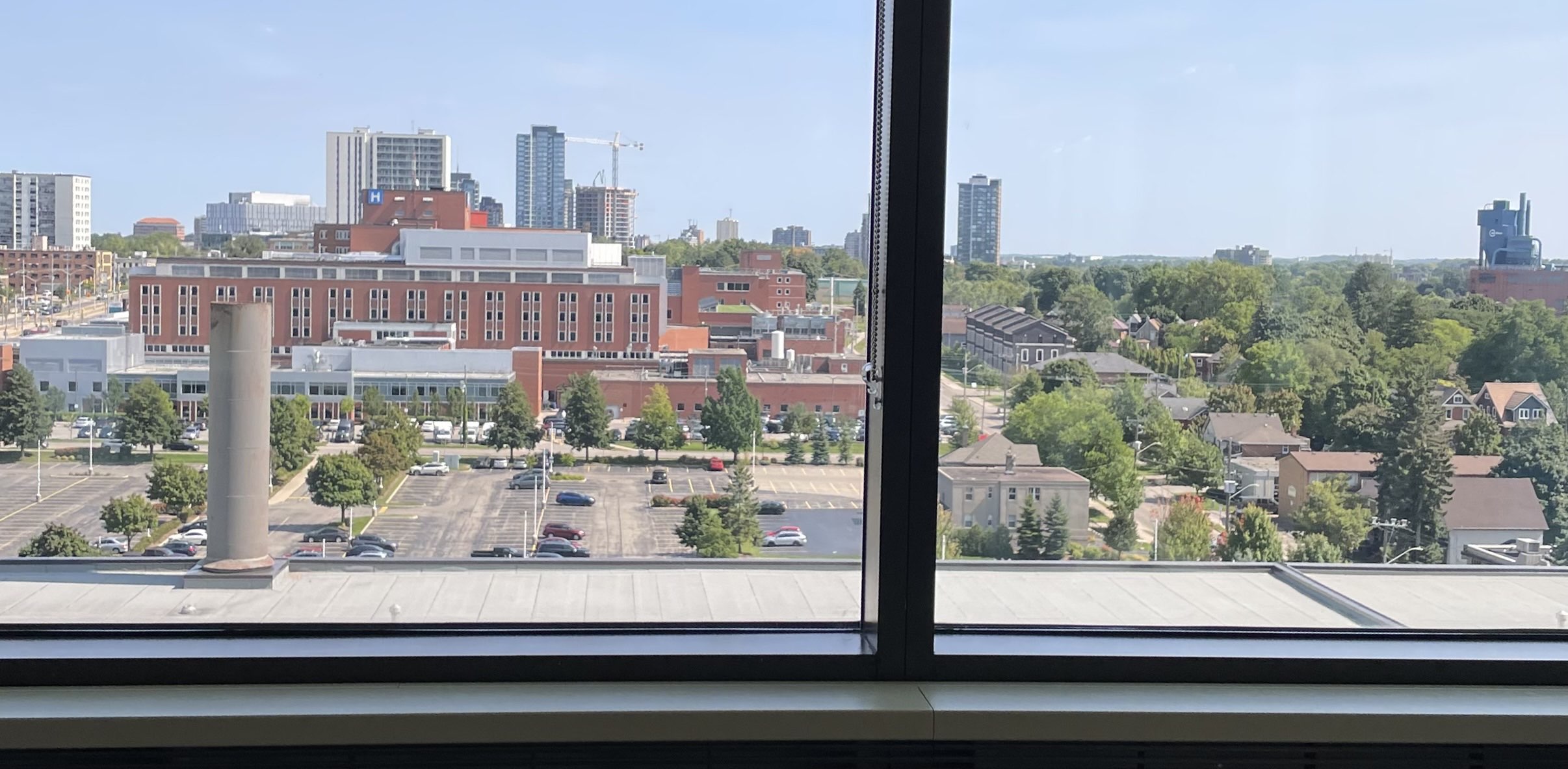 View from inside the Waterloo Office